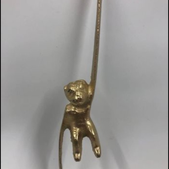 Vintage Accents Set Of 3 Brass Monkey Hooks Monkey Hooksbrass